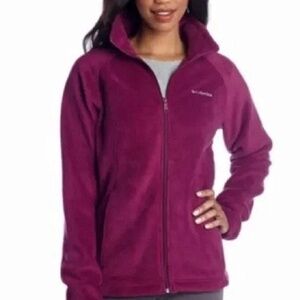 Columbia Women's Maroon Fleece Jacket